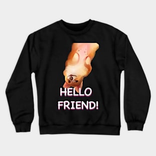 Corgi Pupper says hello! Card Crewneck Sweatshirt